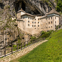 Buy canvas prints of Predjama castle built into a cave in Slovenia by Steve Heap