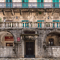 Buy canvas prints of Palace of Pima Family in the Old Town of Kotor in Montenegro by Steve Heap