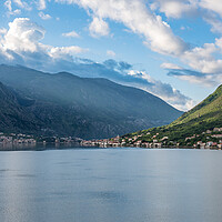 Buy canvas prints of Town of Prcanj on the Bay of Kotor in Montenegro by Steve Heap