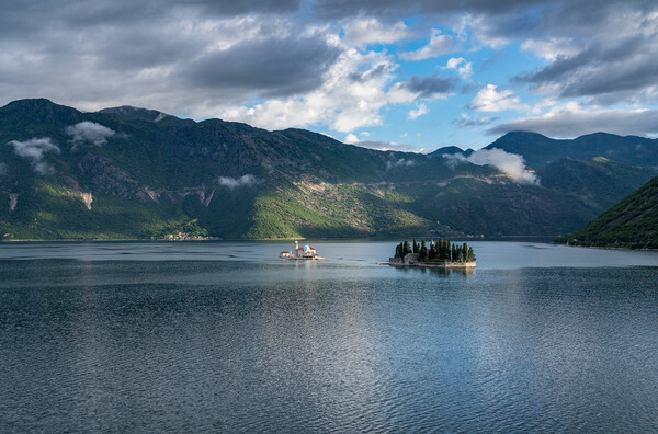 Ostrvo in the Bay of Kotor in Montenegro Picture Board by Steve Heap