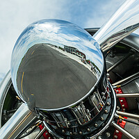 Buy canvas prints of Close up of propeller on American AT-6 Texan engine by Steve Heap