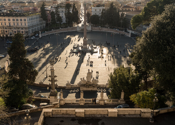 Piazza del Popolo in Rome, Italy Picture Board by Steve Heap