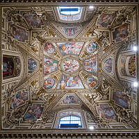 Buy canvas prints of Side Chapel of the Basilica of St Mary in Trastevere by Steve Heap