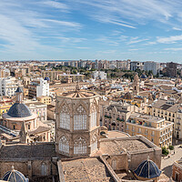 Buy canvas prints of Overview of city from cathedral tower in Valencia by Steve Heap