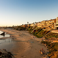Buy canvas prints of Luxury oceanside homes at Corona del Mar near Newport Beach by Steve Heap