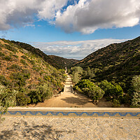 Buy canvas prints of Wrigley memorial and botanic gardens on Catalina Island by Steve Heap
