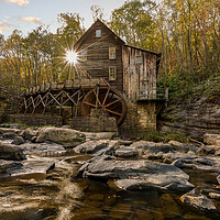 Buy canvas prints of Babcock grist mill in West Virginia by Steve Heap