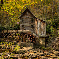 Buy canvas prints of Babcock grist mill in West Virginia by Steve Heap