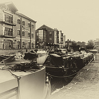 Buy canvas prints of Period style image of Leeds Liverpool Canal at Gra by Brian R White