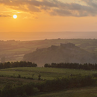 Buy canvas prints of Carreg Cennen Castle by Jackie Davies