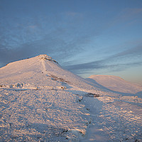 Buy canvas prints of Pen y Fan and Corn Du Sunset by Jackie Davies