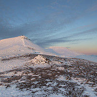 Buy canvas prints of Pen y Fan and Corn Du Sunset  by Jackie Davies