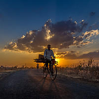Buy canvas prints of Returning home by Indranil Bhattacharjee