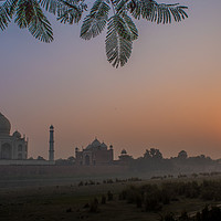 Buy canvas prints of The Taj Mahal by Indranil Bhattacharjee