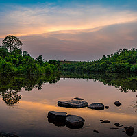 Buy canvas prints of After the sunset by Indranil Bhattacharjee