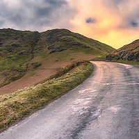 Buy canvas prints of Road to Buttermere by John Barlow