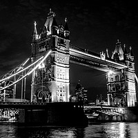 Buy canvas prints of Tower Bridge at Night by MazzBerg 