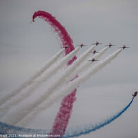 Buy canvas prints of Red Arrows by Dirk Seyfried
