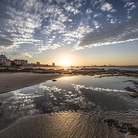 Buy canvas prints of Sunset on the Beachfront by Dirk Seyfried
