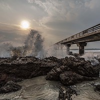 Buy canvas prints of Shark Rock Pier, Port Elizabeth, South Africa by Dirk Seyfried