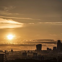 Buy canvas prints of Sunset, Point Hill, London by Dirk Seyfried