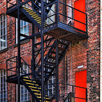 Buy canvas prints of Fire Escape by Peter Zabulis