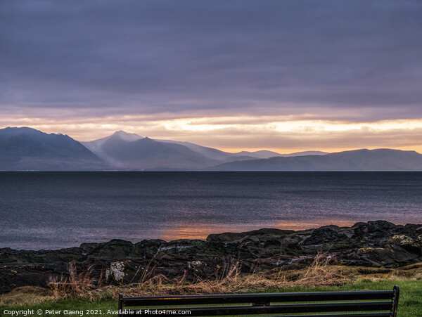  Isle of Arran blue hour - Scotland Picture Board by Peter Gaeng