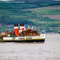 Buy canvas prints of Waverley Paddle Steamer on the Clyde - Scotland by Peter Gaeng