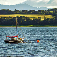Buy canvas prints of Moored Sailing Boat - Largs - Scotland by Peter Gaeng