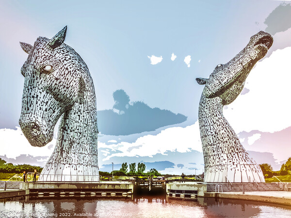 The Kelpies - Falkirk - Scotland Picture Board by Peter Gaeng