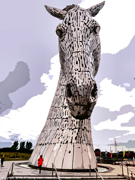 The Kelpies - Mystical Equine Giants of Scotland Picture Board by Peter Gaeng