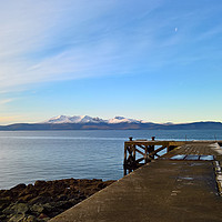 Buy canvas prints of Portencross Pier by Peter Gaeng