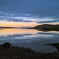 Buy canvas prints of Winter sun at Loch Thom by Peter Gaeng