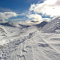 Buy canvas prints of winter in the scottish hills near Loch Lomond by Peter Gaeng