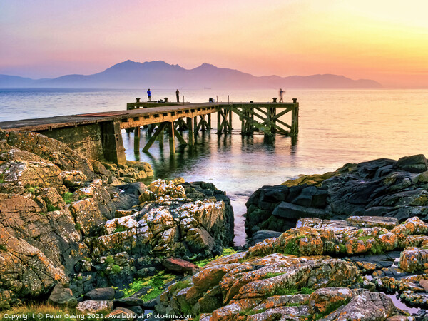 Isle of Arran sunset Picture Board by Peter Gaeng
