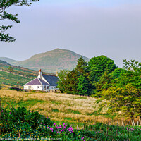 Buy canvas prints of Cottage in the Scottish mountains  by Peter Gaeng