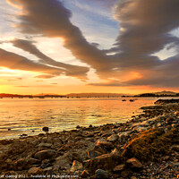 Buy canvas prints of Sunset over Firth of Clyde by Peter Gaeng
