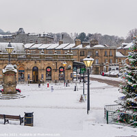 Buy canvas prints of Buxton at Christmas by geoff shoults