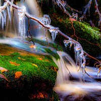 Buy canvas prints of Winter stream by geoff shoults