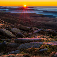 Buy canvas prints of Kinder Downfall Sunset, II by geoff shoults
