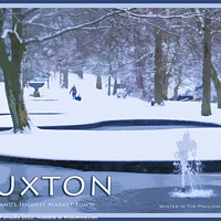 Buy canvas prints of Winter in the Gardens, Buxton  by geoff shoults