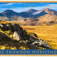 Buy canvas prints of The Snowdon Horseshoe by geoff shoults