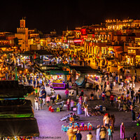 Buy canvas prints of In the Medina at night, Marrakech by geoff shoults