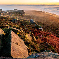 Buy canvas prints of The Roaches on a late Autumn afternoon by geoff shoults