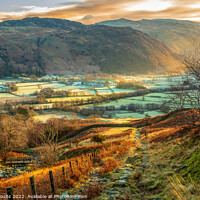Buy canvas prints of Autumn in Borrowdale by geoff shoults