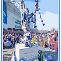 Buy canvas prints of Elland Road match day by geoff shoults