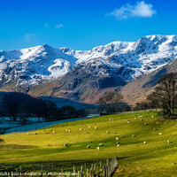 Buy canvas prints of Grisedale in the Lake District, winter by geoff shoults