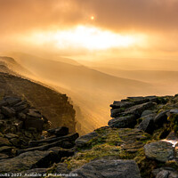 Buy canvas prints of Kinder Downfall Winter Afternoon by geoff shoults