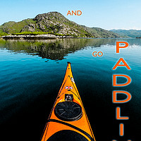 Buy canvas prints of Keep calm and go paddling ! by geoff shoults