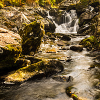 Buy canvas prints of Early Autumn in a Lake District beck by geoff shoults
